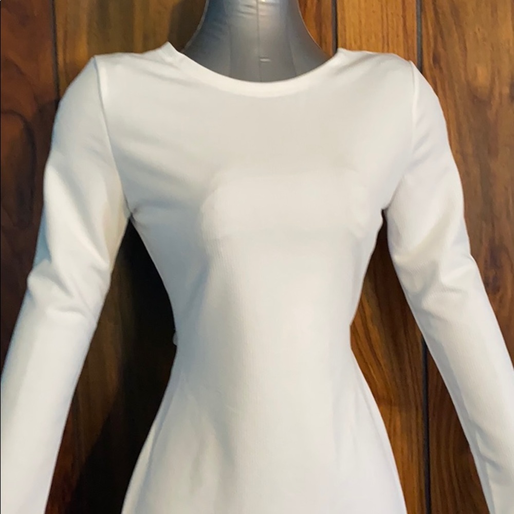 White long sleeve dress
